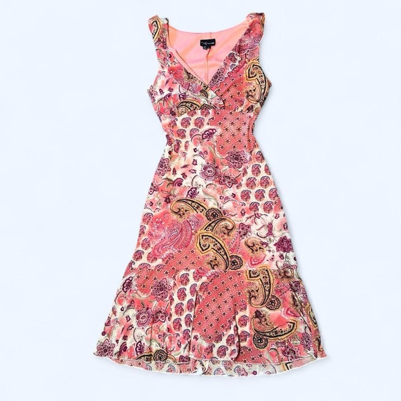Pink Fairy Ruffle Midi Dress by My Michelle! - Picture 1 of 5